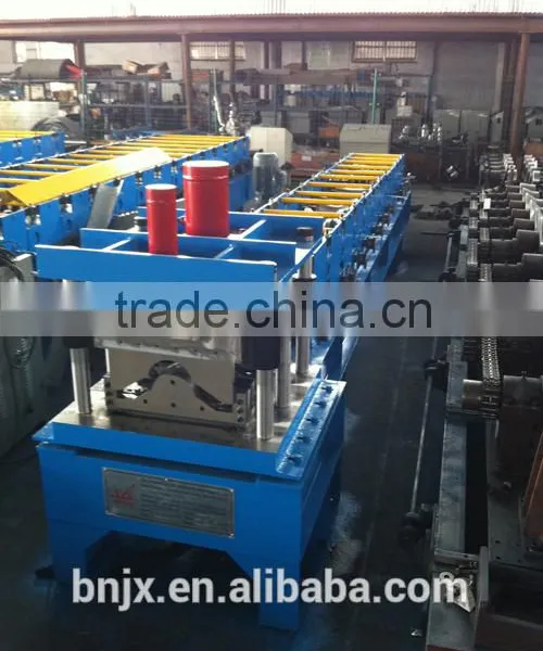 Standard Color Steel Roof Ridge Cap Roll Forming Machine photo-3