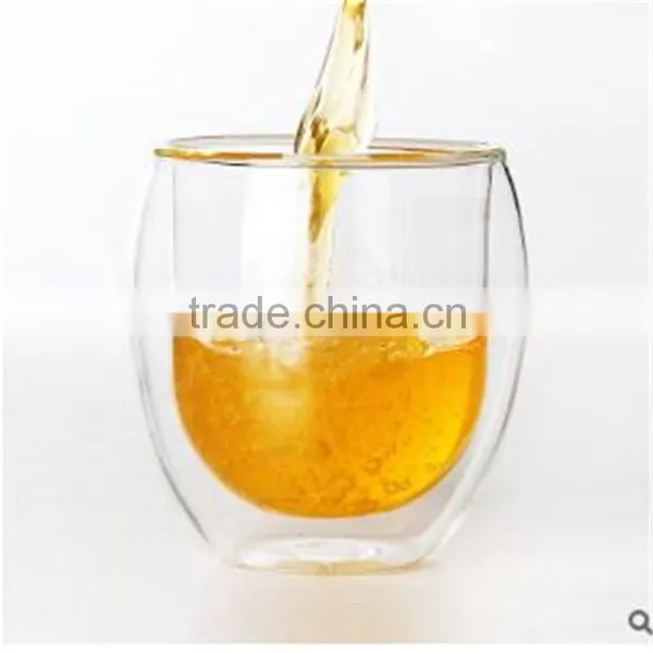 New Product 400ml Without Handle Borosilicate Double Wall Glass Cup.coffee Juice Glass Cup photo-3