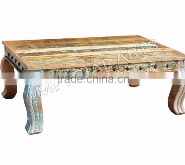 Antique Recycled Wood Furniture Wooden Coffee Table