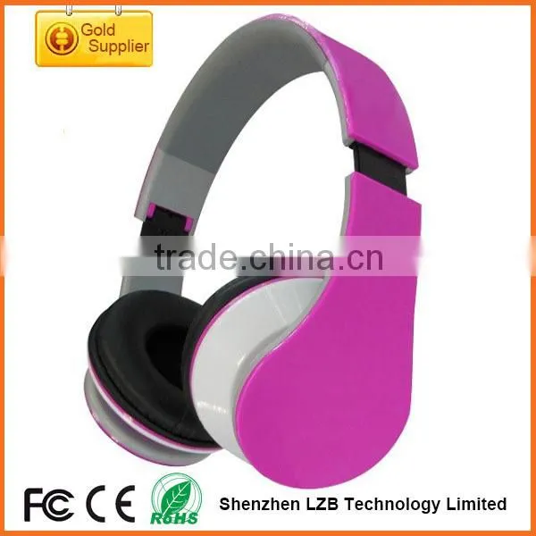 2016 New Foldable Over Ear Wireless Bluetooth Shenzhen Headphones With Microphone TF Card Slot for OEM Brand photo-4