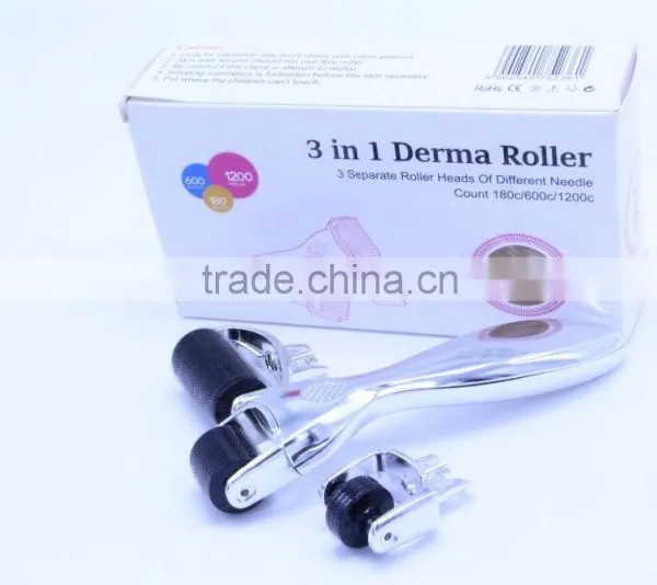 Facial Derma Roller Kit 3 in 1 Face Skin Care Micro Titanium Needles Anti Ageing photo-5