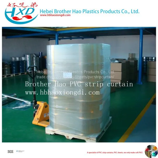 Standard Smooth Transparent 2mm Thickness Vinyl Plastic PVC Strip Curtain Door Rolls photo-3