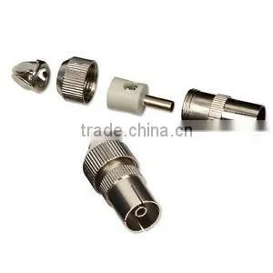 10 FEMALE COAX TV AERIAL PLUGS SOCKETS CONNECTORS