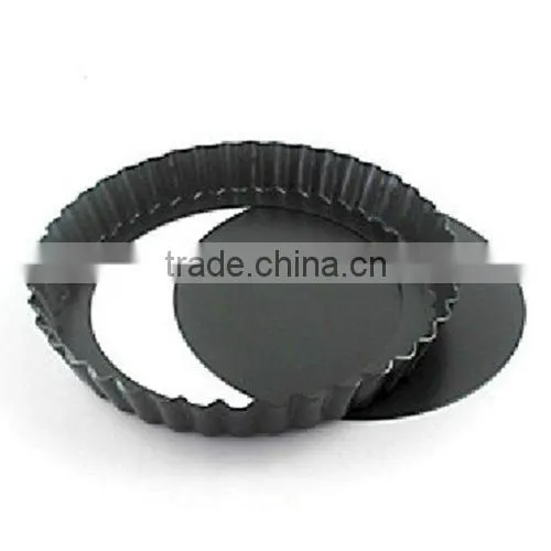 Aluminium Non-stick Round Fluted Tart Mould With Removable Bottom