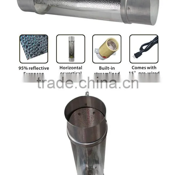 Hydroponics 8" Air Cooled Tube Grow Light Shade Reflector photo-2