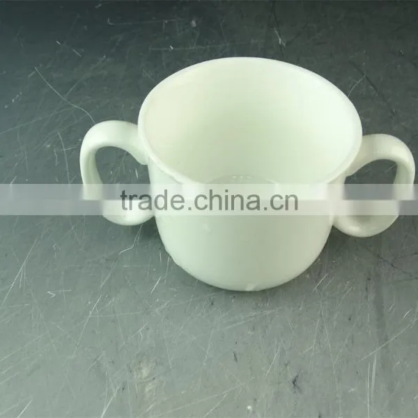 Wholesale Promotional Ceramic Coffee Tea Cup With Two Handles, Cheap Coffee Cup in Stock photo-2