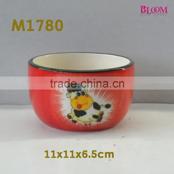 Hot Sale 3D Animal Ceramic Baby Bowl photo-4