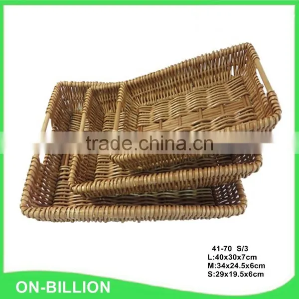 Handmade Wicker Woven Pantry Storage Basket photo-2