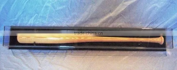 Baseball bat display case Wall Mount full size acrylic memorabilia collectible showcase with black acrylic base