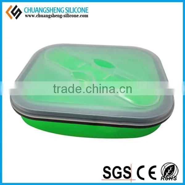 FDA Silicone Lunch Case, Food Container, Silicone Gift photo-2