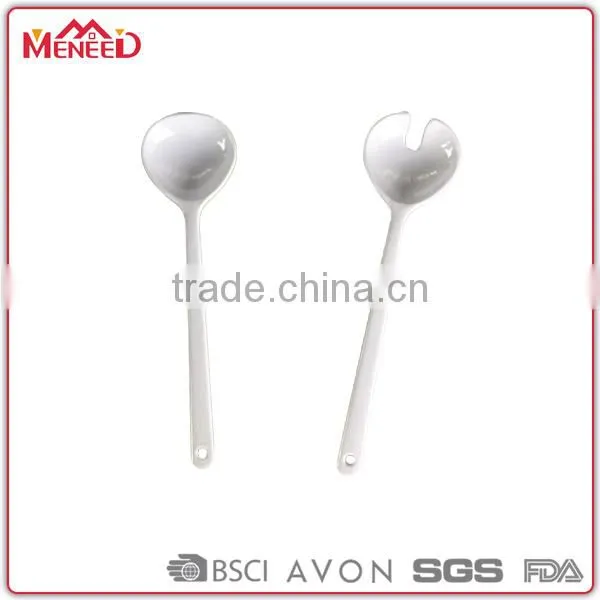 Hotel & Restaurant Market Selling Two Colored Candy Cream Salad Melamine Spoon photo-2