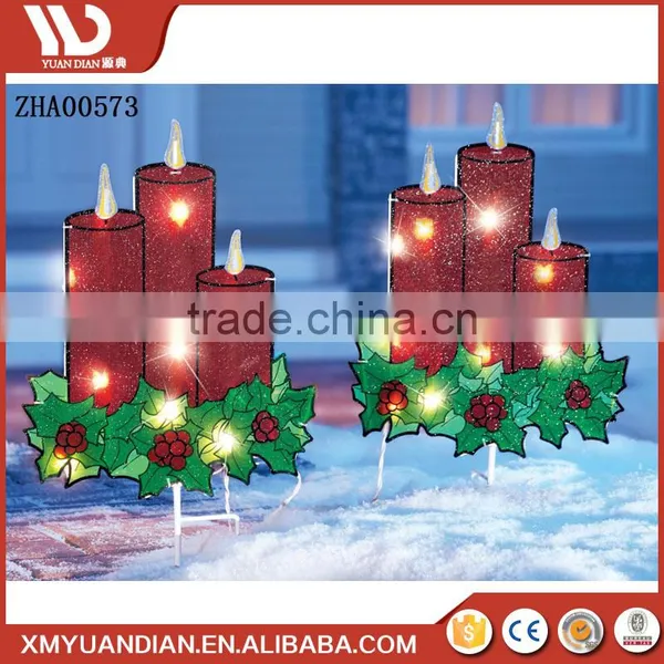 Decoration Supplies Resin Candle Light Gift Craft Promotional Gifts Solar Christmas Light For Teenagers photo-2