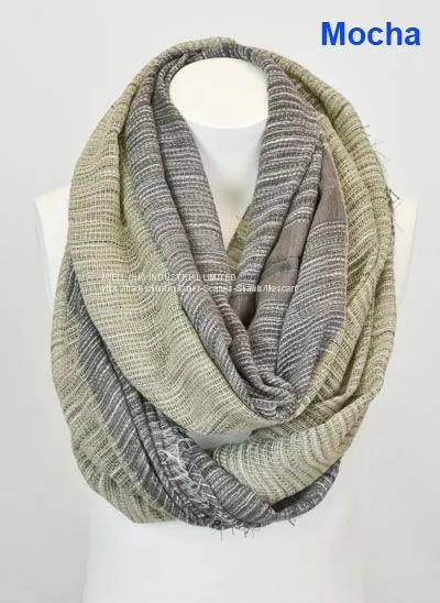 Soft Lightweight Spring Autumn Infinity Loop Circle Scarf Factory photo-5