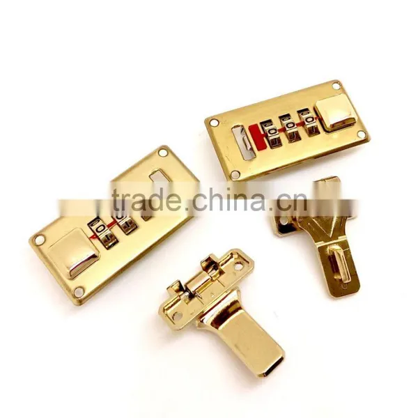 Small Combination Number Lock With Hasp for Pilot Case, Combination Lock With Push Buttom for Suitcase, Right Hand photo-2