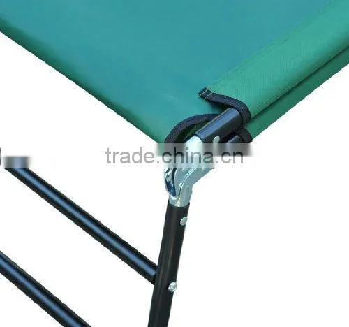 Folding 18x1.0mm Steel Frame Beach Sunbed Camping Cot photo-5