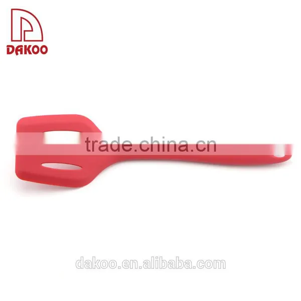 Heat Insulation Silicone Handle Slotted Spatula photo-6