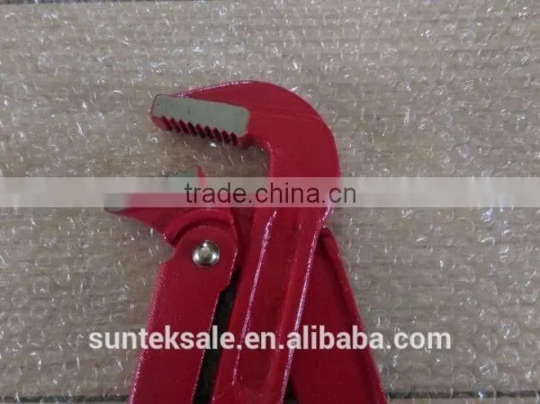 High Quality Chrome Vanadium Steel Adjustable Pipe Wrenches,Right Angle-type Straight Jaws photo-2