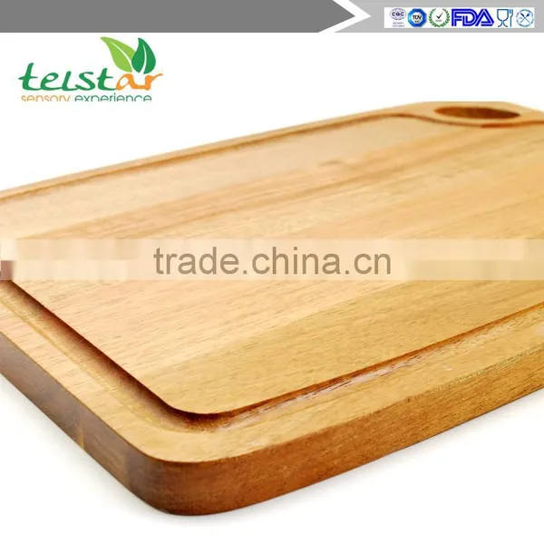 Customizable Acacia Wood Chopping Board of Household Kitchen Anvil Food photo-4