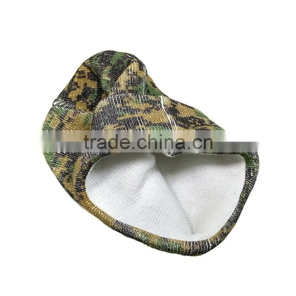 China Wholesale Acrylic Custom Cuff Pritted Knit Cap photo-3