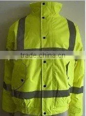 Hi Vis Safety Yellow Workwear Reflective Jacket photo-2