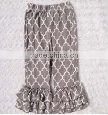 China Product and Low Price Wholesale Best Selling Boutique Cotton Ruffle Pants for Baby Kids for Spring and Autumn Wearing photo-5