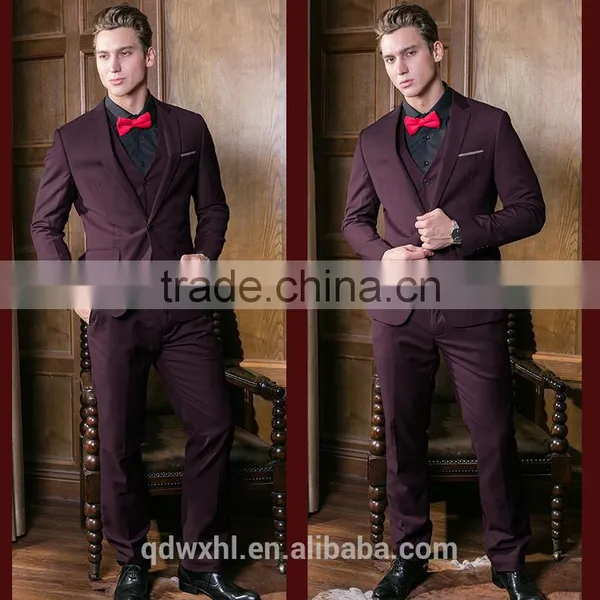 Italian Mens Formal Business Jacket Pant Suit photo-5