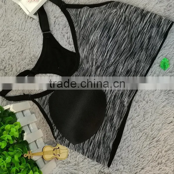Satin Styling Sexy Women Fitness Gym Running Sports Bra Top photo-6