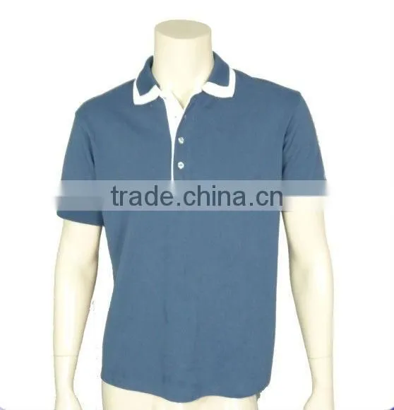 Polo T-shirts Unisex, 2013 Fashion Navy, Newest Hot Sale Popular Design, Polyester/cotton Custom Design T-shirt, Polo T-shirts photo-2