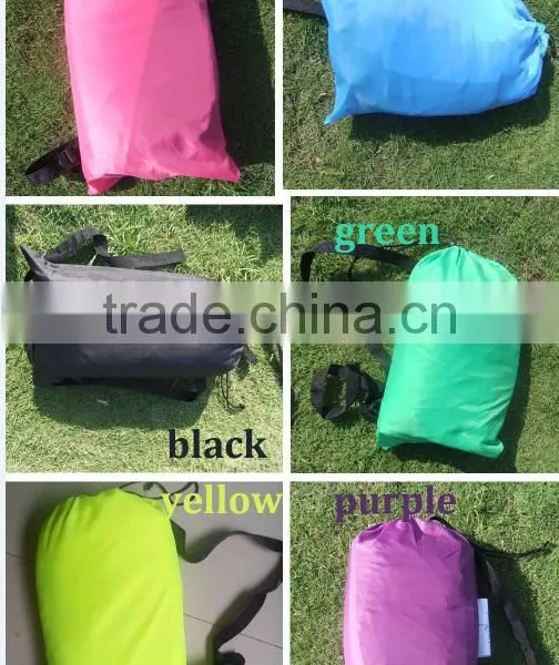 2017 Air Inflatable Lounger/beach Air Sleeping Bag Inflatable Sofa Bed Lazy Bed Laybag photo-2