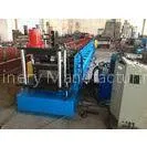 Galvanized Steel M Purlin Roll Forming Machine PLC Panasonic Chain Transmission