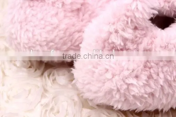 Lovely Cartoon Animal Coral Fleece Baby Girl Walking Shoes photo-3