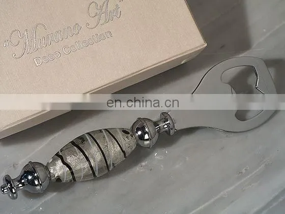 Silver Swirls Art Deco Bottle Opener Favor