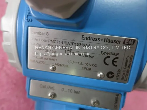 E+H Presurre Transmitter PMC41 PMP131-A2B01A1S-4 photo-3