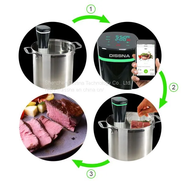 IPX7 водонепроницаемый иммерсионный циркулятор для приготовления sous vide с Wi-Fi для домашнего и ресторанного использования