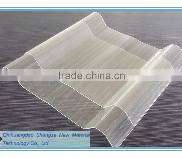 FRP Skylight Roof/workshop Transparent Tile/ Transparent Wave Shape Sheet photo-3