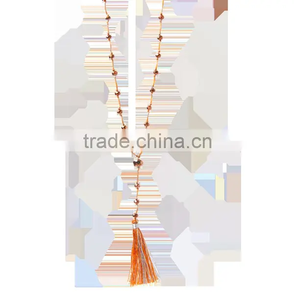 2016 Hot Handmade Fashion Beaded Tassel Necklace Wholesale for Women photo-2