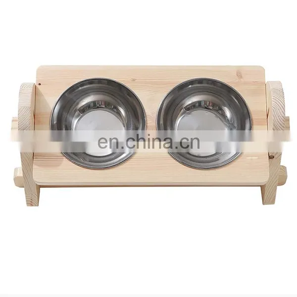Pet Bowl for Cats and Small Dogs,Adjustable Elevated Dog Cat Food and Water Bowl Stand Feeder With 2 Ceramic Bowls W-Assembly Ba