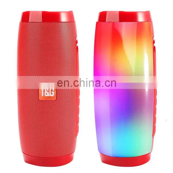 Blue Tooth Wireless Active Big Column Box Waterproof Portable Outdoor Super Bass TF FM Radio Speaker With LED Light TG157 photo-5