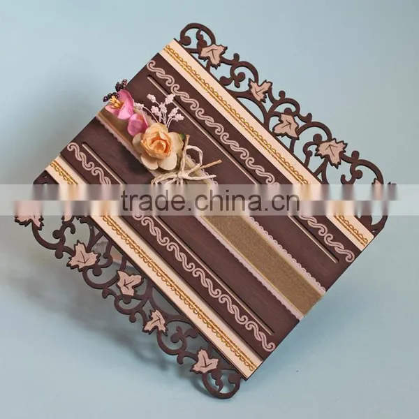 High Quality Fancy Luxury Laser Engrave Wedding Invitation Cards photo-2