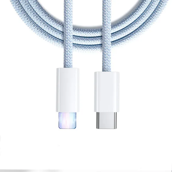 Original Charger Cable for Iphone Nylon Braided C to Cable 2.4A Fast Charging Portable Charger for Iphone photo-4