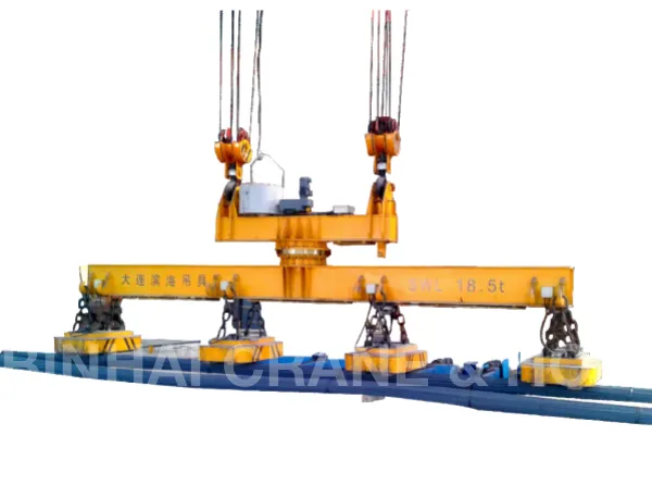 Electromagnetic Lifting Device Tong Non-standard Spreader Beam Lifting Tool Lifter for Steel Plates Steel Pipes Steel Bars Ferromagnetic Object