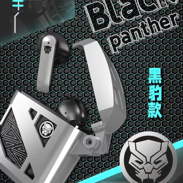Metallic Printing Gaming Style Earbuds Wireless Headphone Bluetooth Earphone photo-3