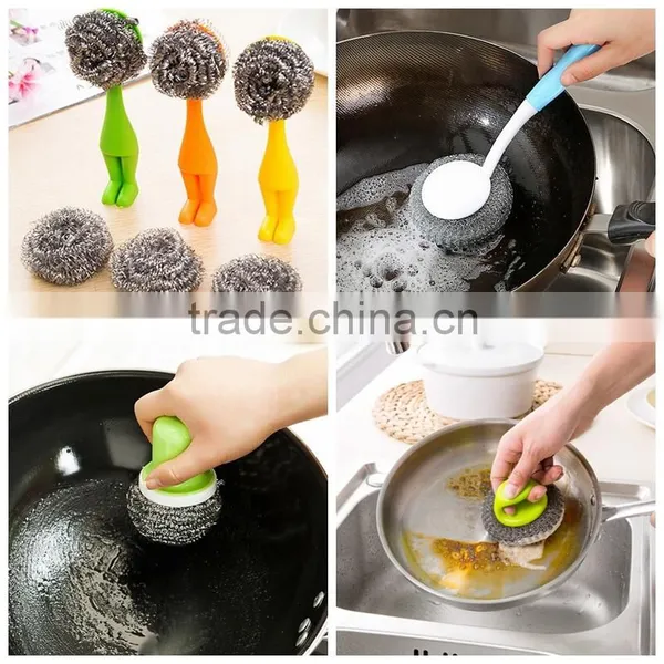 High Quality and Cheap Stainless Steel Scourer/sponge/cleaning Ball for Kichen Quality Choice photo-4
