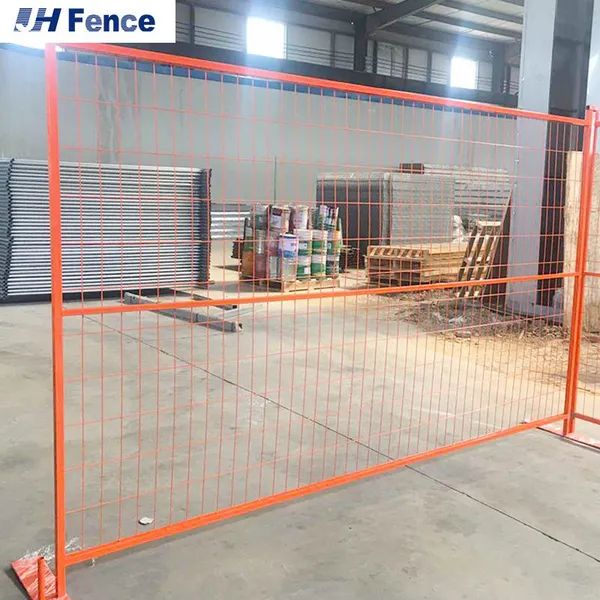 China Factory Powder Coated Yellow Canada Temporary Fence Hot Sale Sustainable 6ft Wire Mesh Fence photo-2