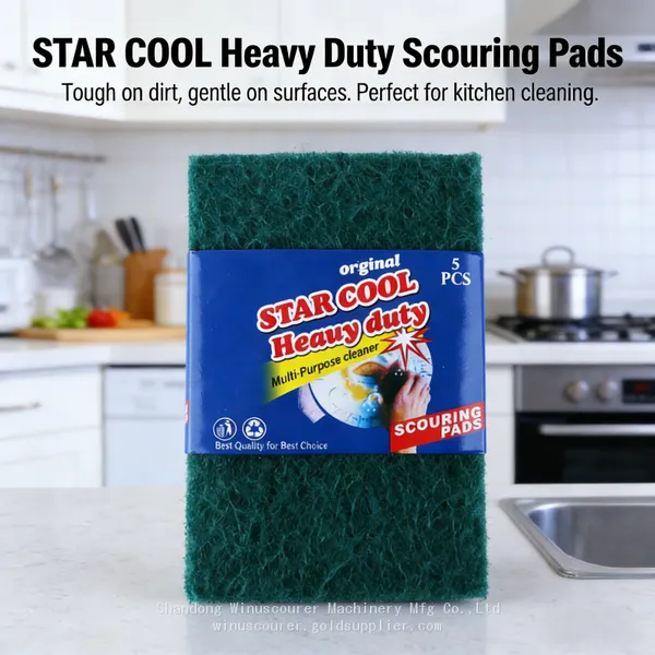 Green Dish 10pcs Scouring Pad Durable Kitchen Cleaning Cloth photo-4