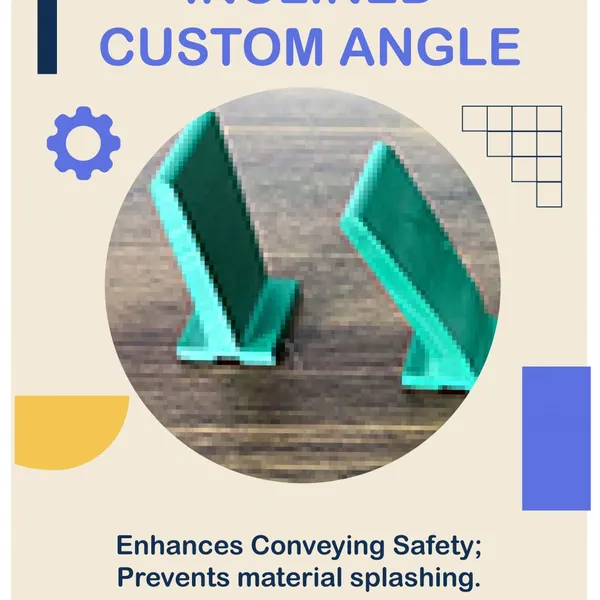 PVC Conveyor Belt Cleats Prevent Material Spillage. photo-3