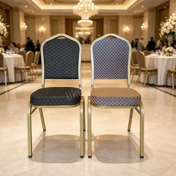 New Design Stackable Iron Frame Full Welding 500lbs Capacity SGS Intertek Certified Banquet Chairs