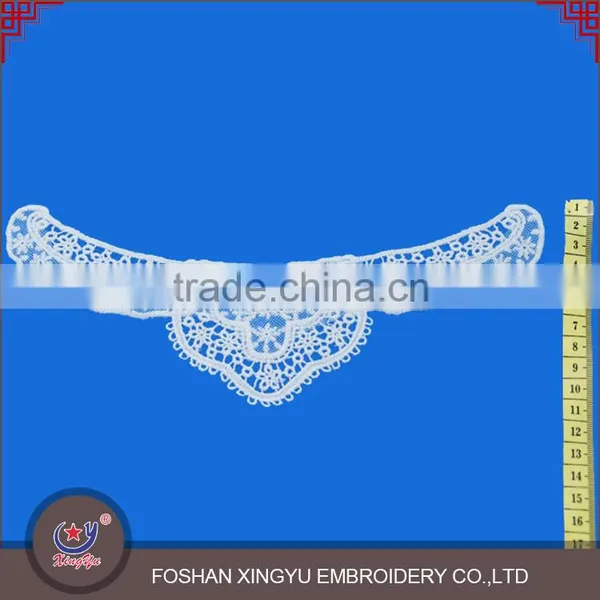 Cheap & Hot Selling Promotion Crochet Cotton Neckline Designs With Mesh Embroidered Pattern photo-2