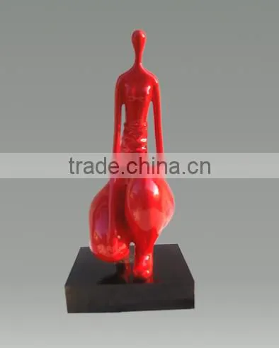 Nude Female Bronze Sculpture Squat Woman Modern Bronze Sculpture Urban Statue photo-4