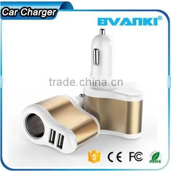 Brand New Multi Socket DC 12V/24V Dual Port Car Cigarette Lighter Splitter USB Plug Charger High Quality Online Shopping India photo-2